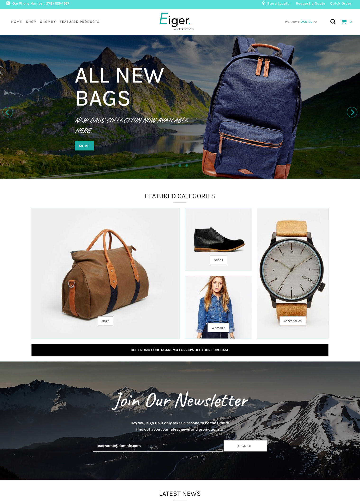 Eiger - SuiteCommerce theme by Annexa