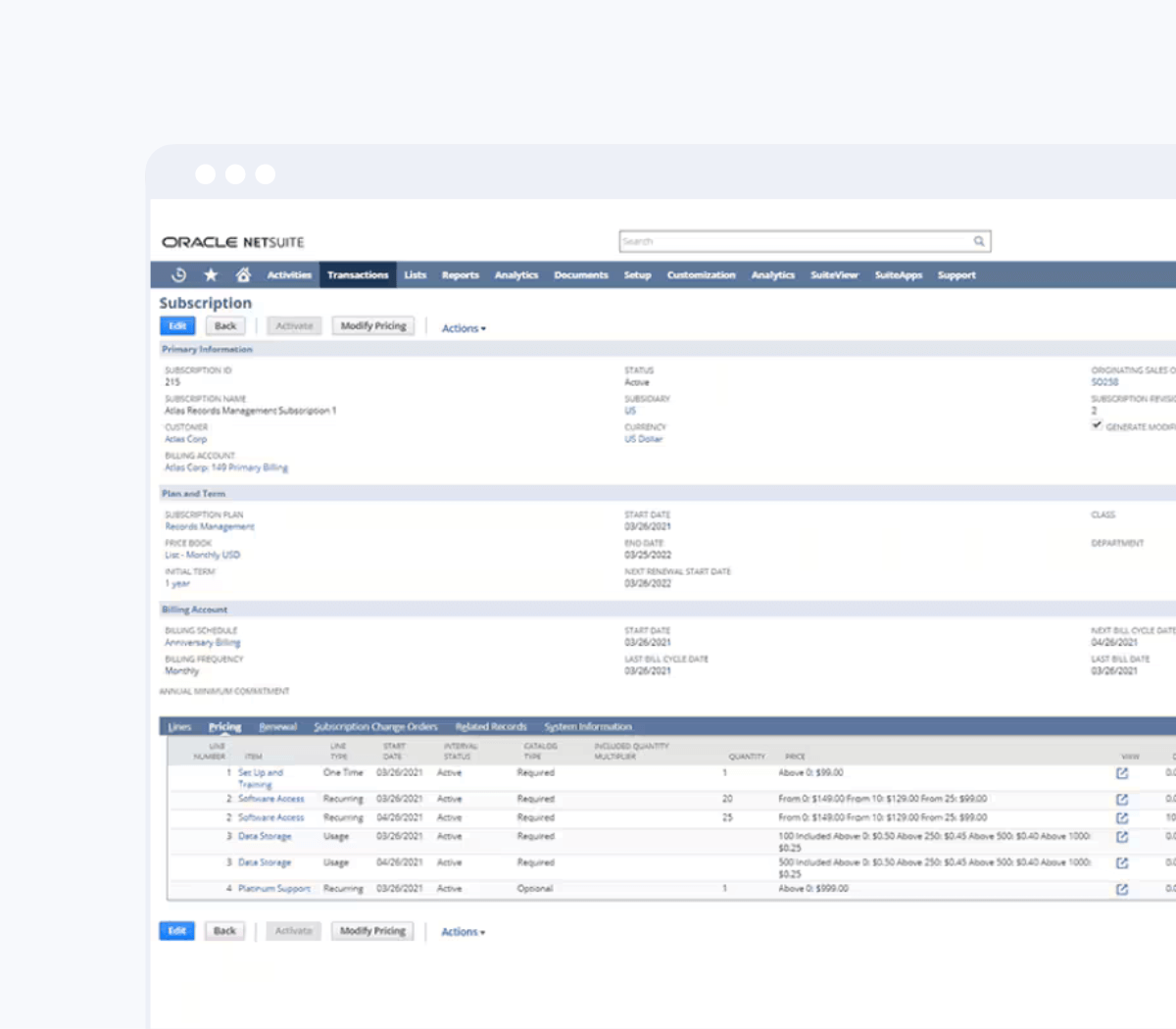 Netsuite-Advanced Revenue-Management