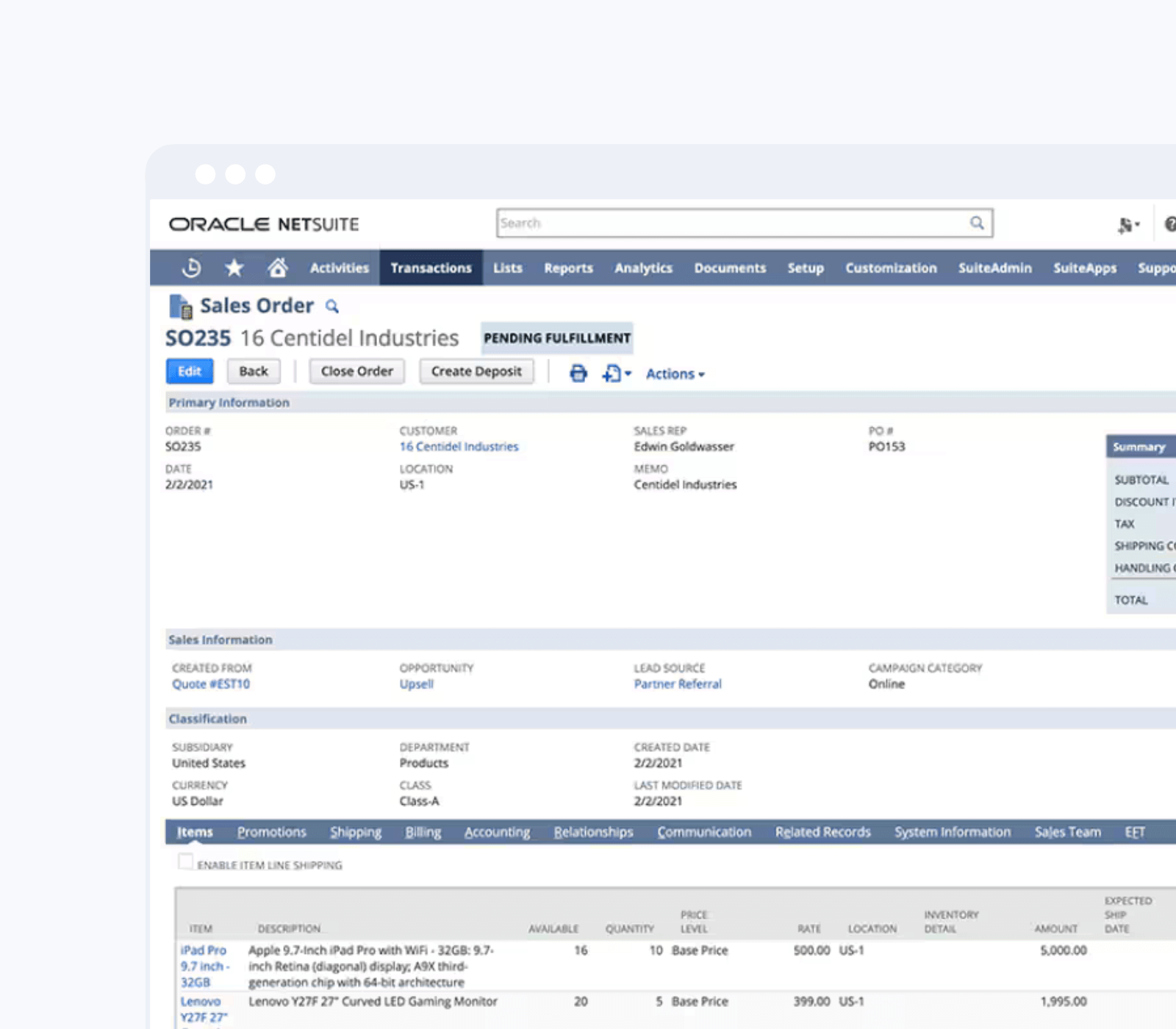 Netsuite-annexa-crm-sales