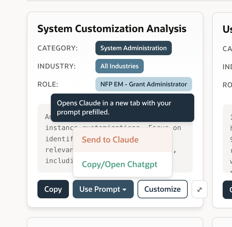 Pre-built audit report prompt